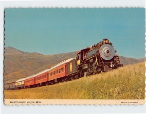 Postcard Heber Creeper Engine #35, Heber City, Utah