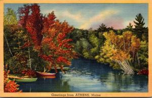 Maine Greetings From Athens 1946