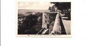 BF16883 chateau thierry le vieux chateau chemin de ronde france front/back image