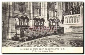 Old Postcard From Basilica sacre Coeur De Montmartre The Stalls Choir