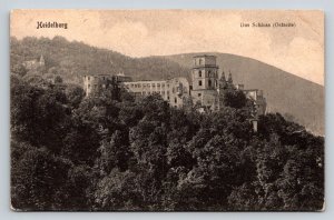 Vintage Heidelberg Castle Postcard Das Schloss Ostseite Germany J. J. Vogt