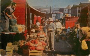 Bonsecours Market Montreal Canada Postcard Farm Agriculture Hayward Roberts 7722