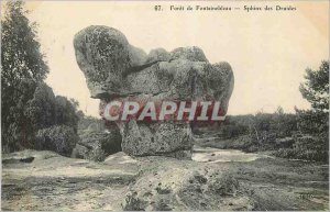 Postcard Old Forest of Fontainebleau Sphinx Druids