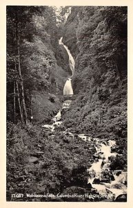 Wahkeena Falls real photo - Columbia River Highway, Oregon OR  