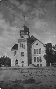 La Junta Colorado Columbia School Real Photo Antique Postcard J79595