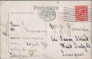 Genealogy Postcard - Johnstone, 66 Saxon Street, West Derby Rd, Liverpool GL3773