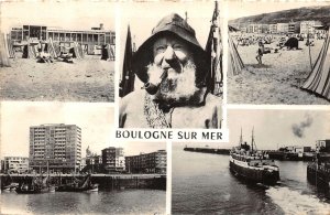 Lot236 real photo france boulogne sur mer ship multi views