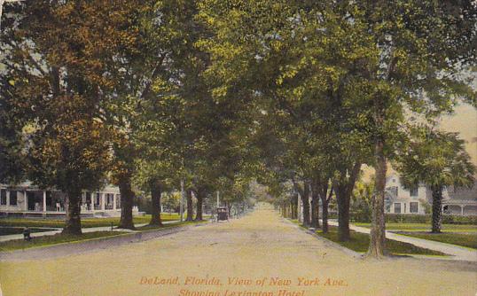 Florida Deland New York Avenue Showing Lexington Hotel