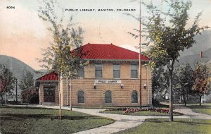 Public Library Manitou CO USA Postcard