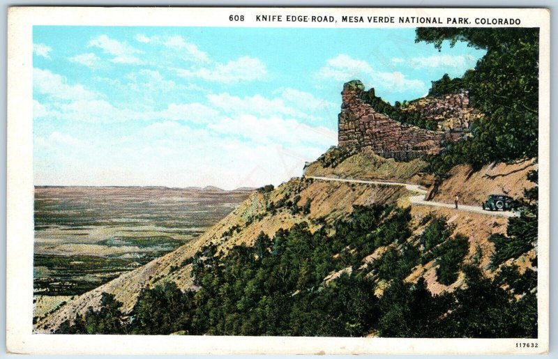 1927 Cortez, Montezuma County Colo Knife Edge Road Mesa Verde National Park A225