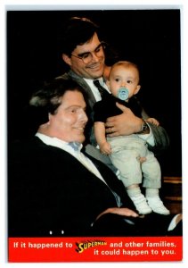 CHRISTOPHER REEVE ~ Political H.R. 1807 Lifetime Cap 1997 Ad -   4x6 Postcard