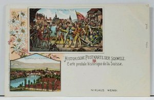 Suisse Historic Switzerland c1898 NIKLAUS WENGI no. 455 Postcard L7