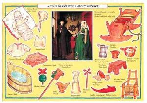 Arnolfini Portrait and Household Items by Jan van Eyck Ar...