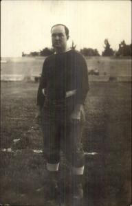 Waterville ME Cancel Football Player Captain Baker Colby College? c1910 RP myn