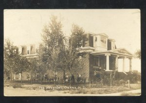 RPPC OAKES NORTH DAKOTA THE HOSPITAL VINTAGE KRUXO REAL PHOTO POSTCARD