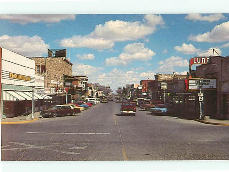 Vintage Post Card Clayton Highway J C Penny Luna Theater JCT 64  N M   # 4237