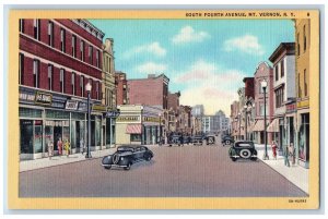 c1940's South Fourth Avenue Mount Vernon New York NY Vintage Postcard