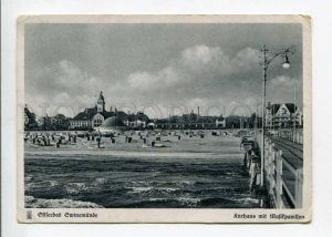 299254 Poland Swinoujscie SWINEMUNDE Kurhaus Vintage german postcard 