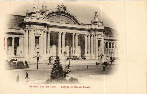 CPA PARIS EXPO 1900 - Entrée du Grand Palais (307046)