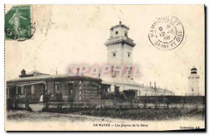 Old Postcard Le Havre the Lighthouses of Heve