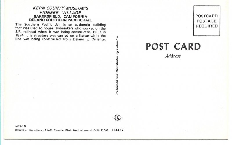 Bakersfield, CA - Kern County Museum, Pioneer Village, Southern Pacific Jail