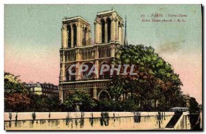 Old Postcard Paris Notre Dame