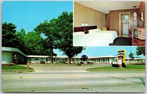 Ho-Hum Motel Burlington Vermont VT Roomm Accommodation Roadway View Postcard