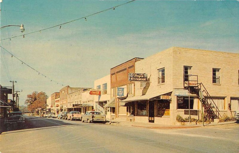 Hardy Arkansas Street Scene Coke Sign Vintage Postcard AA18149