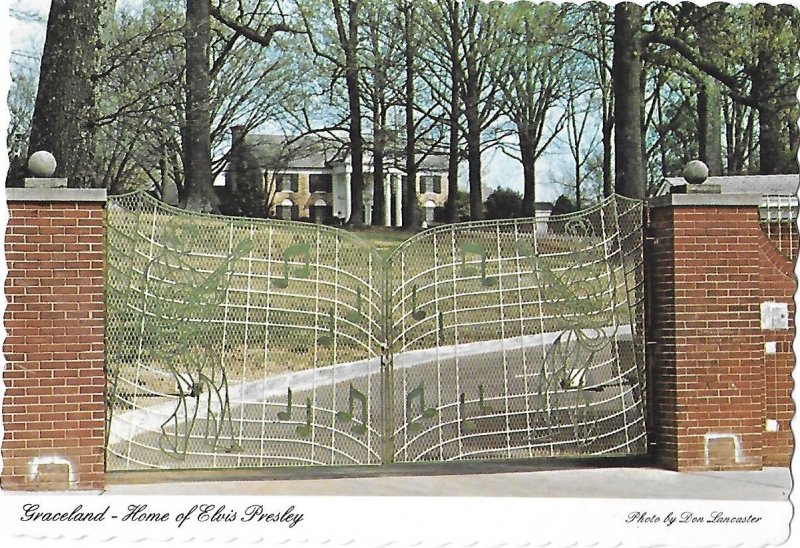 Graceland Home of Elvis Presley Musical Gates Memphis Tennessee 4 by 6