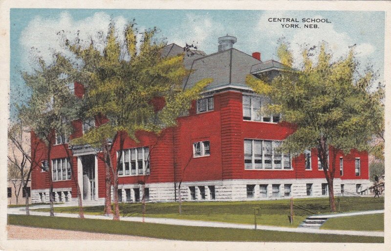 Nebraska York Central School 1917 sk6190