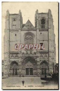 Old Postcard Nantes La Cathedrale