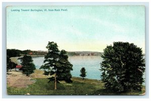 Raphael Tuck Looking Toward Burlington Vermont Postcard from Rock Point 