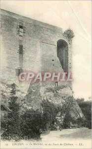 Postcard Old Gavel Loches saw the Chateau Fosses