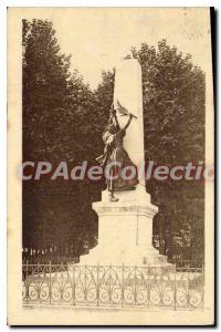 Louhans Old Postcard Monument of Fighters 1870 1871