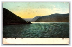 View of Hudson River New York NY 1908 DB Postcard P23