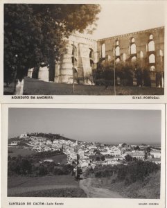 Portugal Lado Sueste Aqueduto Da Amoreira 2x Real Photo Postcard s