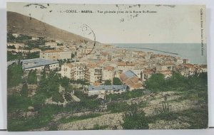 Corsica Bastia View prise de la Route St Florent 1908 Simon Damiani Postcard L6