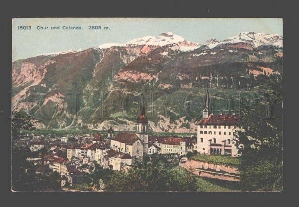 089698 SWITZERLAND Chur und Calanda 2808 m Vintage PC