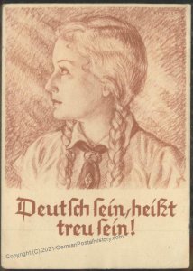 3rd Reich Germany 1933 Hitler Youth BDM Bund Deutscher Maedel Propaganda  106916