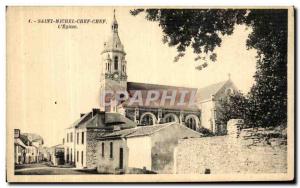 Old Postcard Saint Michel Chef Chef The Church