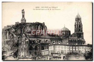 Old Postcard Le Puy en Velay cathedral and Nd France