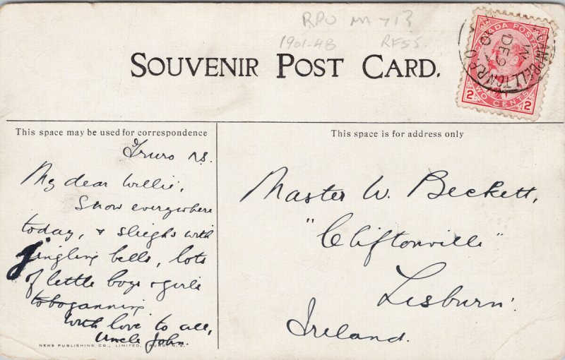 Truro Nova Scotia Victoria Park Picnic Dell c1910 Postcard G50 *as is