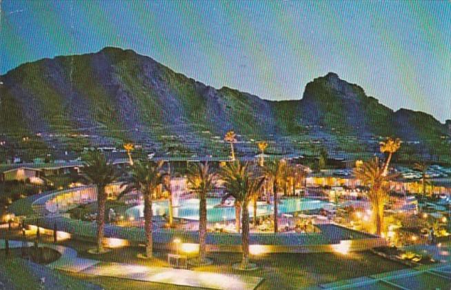 Arizona Scottsdale Mountain Shadows Hotel Swimming Pool 1964