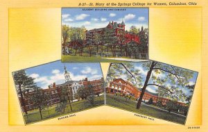 St. Mary of the Springs College for Women Columbus, Ohio OH Postcard