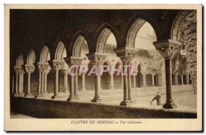 Old Postcard Cloister of Moissac Inside view