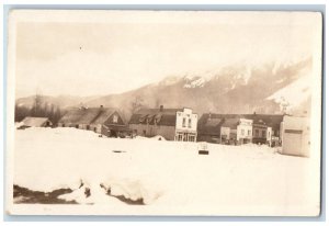 Edmonton Canada Postcard RPPC Photo Houses Buildings Winter Scene c1930's