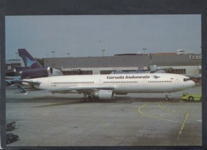 Aviation Postcard - Aeroplane - EL-CDI MD11 Garuda Indonesia, Frankfurt RR7626