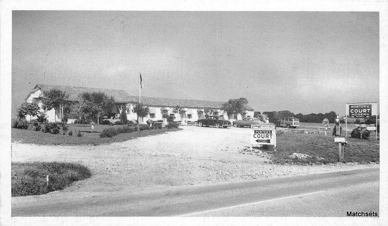 Porters Court HARRISON ARKANSAS RPPC Postcard 9285