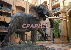 Postcard Modern Shawu Elephant Atrium Bronze Sculpture of the Giant African E...