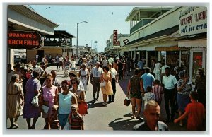 1950s Ocean City Postcard Maryland Md Vtg Boardwalk Chrome Play Land 